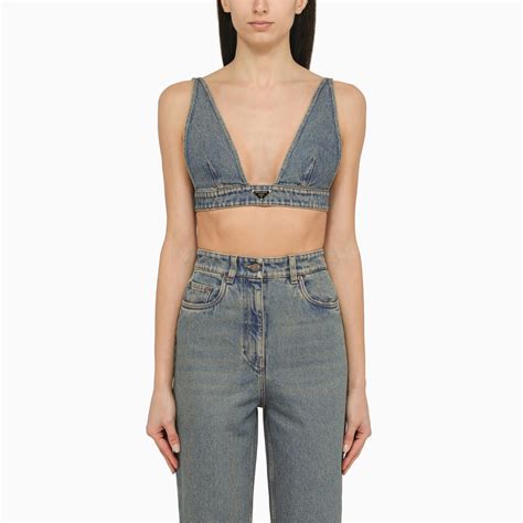 prada jeans shop online|Prada denim bralette.